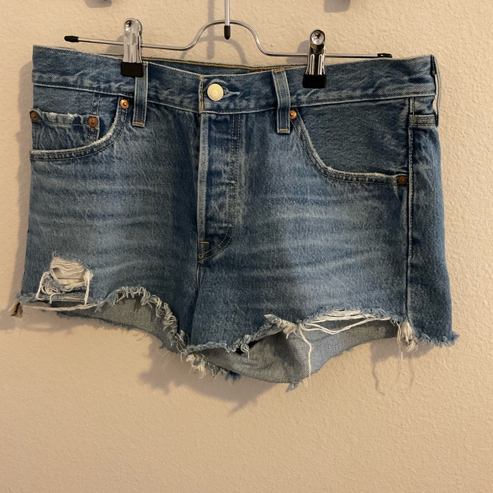 Levis Blue Denim Shorts 29